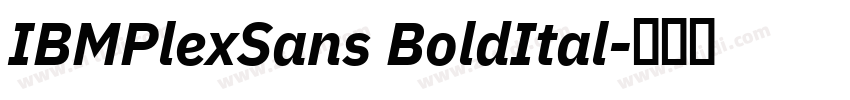 IBMPlexSans BoldItal字体转换